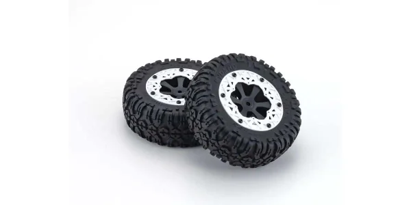 Pre-Glued Tires Kyosho EZ Series Axxe 1:10 EP (2) — image 1 of 2