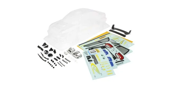 Kyosho Body shell set 1:10 Fazer Rally FZ02R Subaru IMPREZA WRC2002 - Clear &mdash; image 2 of 4