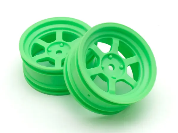 Kyosho 1:10 Fazer FZD2 Rays TE37V Wheel Offset 5mm (2) Green — image 1 of 2