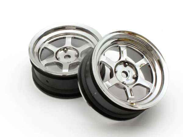 Kyosho 1:10 Fazer FZD2 Rays TE37V Wheel Offset 5mm (2) Plated — image 1 of 3