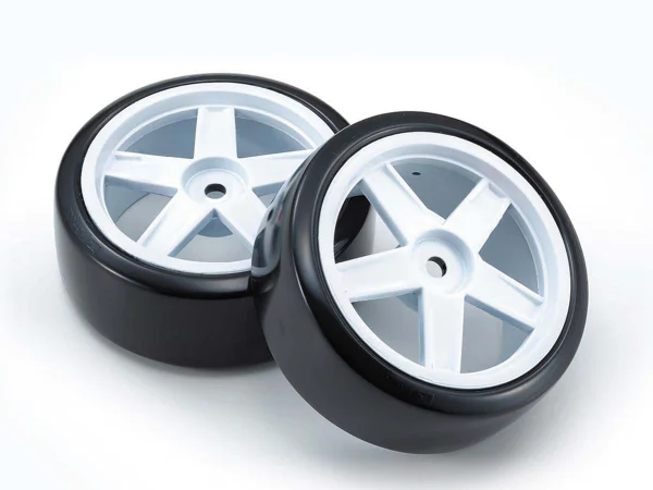 KYOSHO Pre-Glued Drift Tyres FZ02 5-Spoke White 1:10 Fazer 2.0 (2) — image 1 of 3
