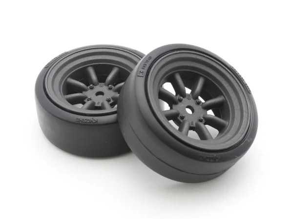 Kyosho Fazer FZD2 1:10 Pre-Glued D-Tyres 8S Watanabe Wheel (2) — image 1 of 3