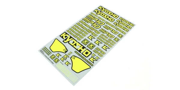 Decal Sheet Kyosho Inferno MP10 (F-Yellow) — image 2 of 3