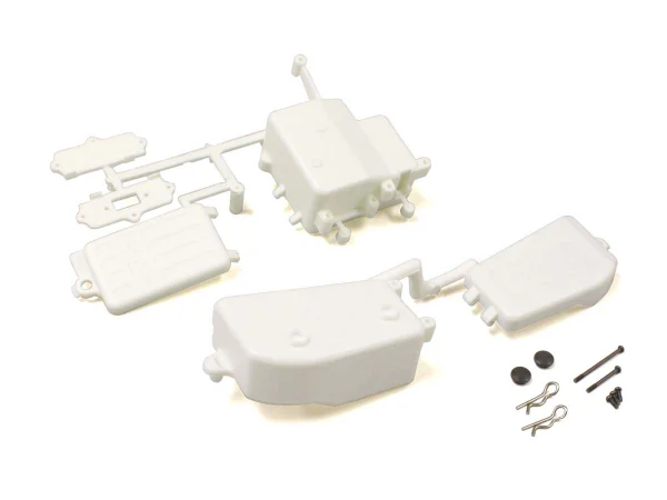 Receiver and Battery Box Kyosho Inferno MP9-MP10 - White — image 1 of 3