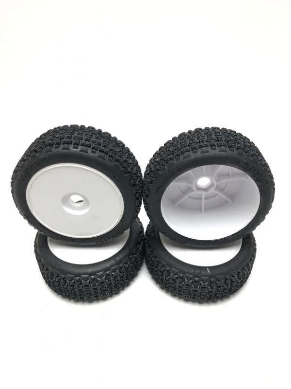 KYOSHO Inferno MP9 V2 Readyset Glued on rim Tyres (4) (Unpackaged)