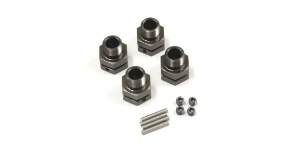 Kyosho Inferno ST-RR Wheel Hub Gun Metal (4) Medium &mdash; image 2 of 3