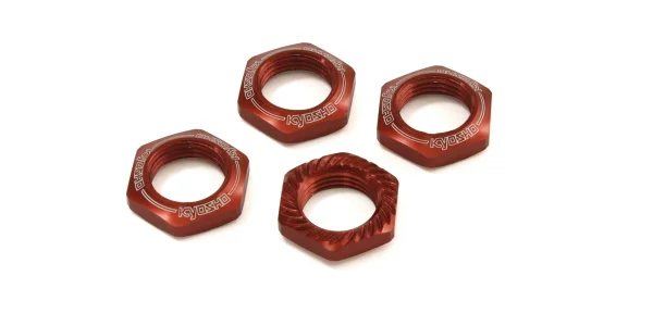 Kyosho Serrated 1:8 Wheel Nuts (4) - Red — image 1 of 2