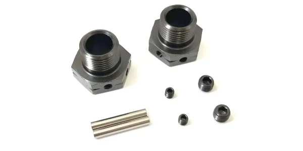 Kyosho Wheel Hub Inferno MP9-MP10 Gun Metal (2) Wide