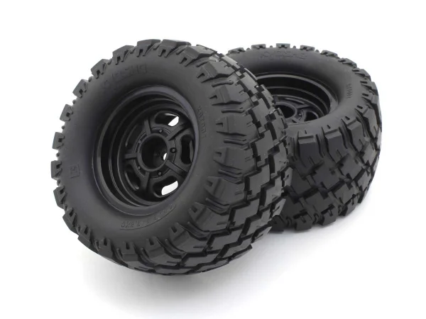 Pre-Glued Tyres on black wheels Kyosho Mad Wagon VE (2) — image 1 of 2
