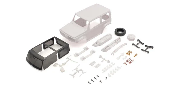 KYOSHO Bodyshell Suzuki Jimny Sierra Mini-Z 4X4 MX01 (White Body) — image 1 of 3