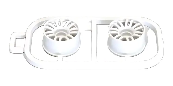 Wheels Set RE30 Kyosho Mini-Z MR03 Wide-Offset 0 (2) White — image 1 of 2