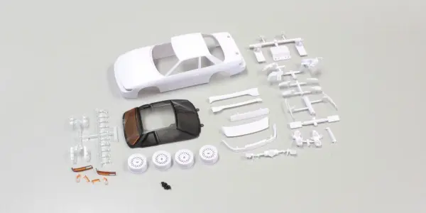 Kyosho Body Shell - Nissan Silvia S13 Mini-Z + Rims (White Body) — image 1 of 2