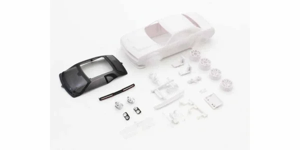 KYOSHO Bodyshell Dodge Challenger SRT Mini-Z + 4WD Rims (White Body)