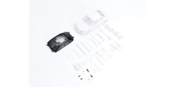 KYOSHO Bodyshell Subaru IMPREZA WRX Mini-Z + 4WD Rims (White Body)