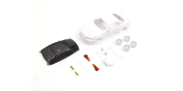 KYOSHO Bodyshell Nissan Skyline GT-R R34 Mini-Z + 4WD Rims (White Body) — image 2 of 3