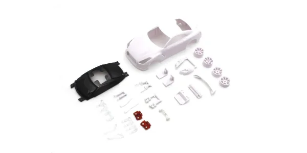 KYOSHO Bodyshell Nissan Skyline GT-R R35 Mini-Z + 2WD Rims (White Body) &mdash; image 2 of 3