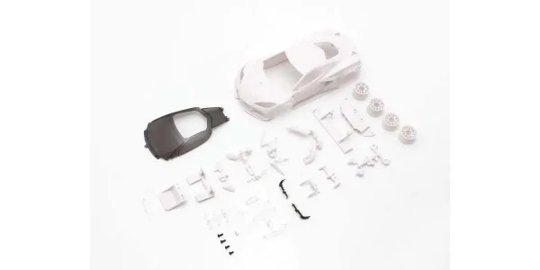 KYOSHO Bodyshell Chevrolet Corvette C8-R Mini-Z + 2WD Rims (White Body)
