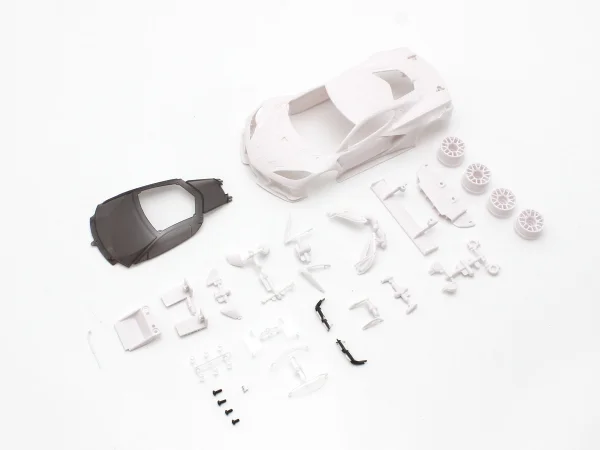 KYOSHO Bodyshell Chevrolet Corvette C8-R Mini-Z + 2WD Rims (White Body) — image 1 of 3