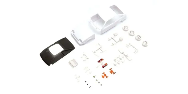 Bodyshell Toyota Trueno AE86 Kyosho Mini-Z + 4WD Rims (White Body) — image 2 of 3