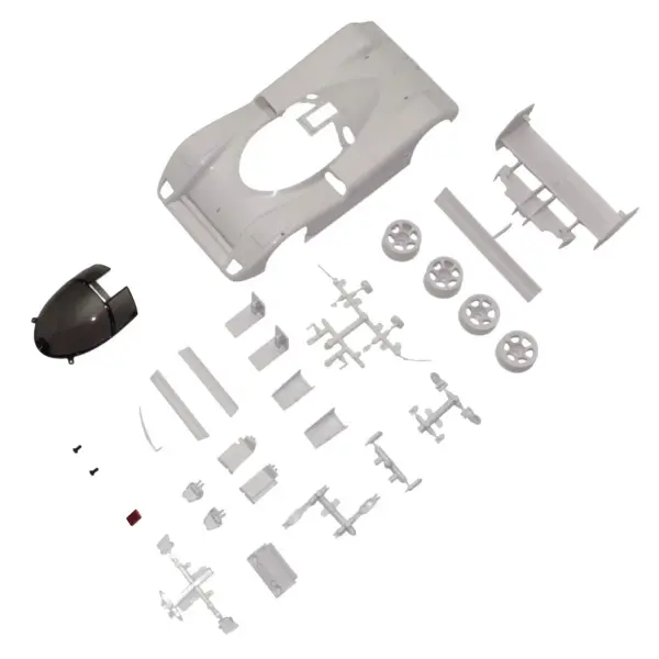 Kyosho Mini-Z Jaguar XJR-14 White Body Set + 2WD Rims — image 1 of 2