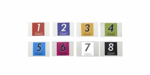 Kyosho Mini-Z Car Number (No.1-8) 50 Sets &mdash; image 2 of 2