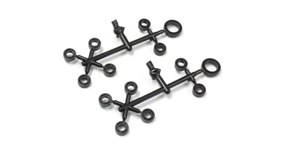 Kyosho Pom Bush Set 5X10X4mm (12) Black Outlaw Rampage