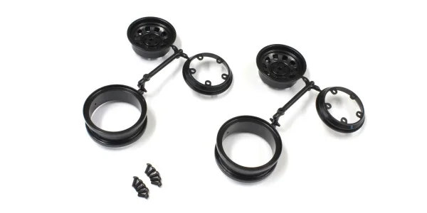 Kyosho Wheels 1.9 Inch Outlaw Rampage (2) Black — image 1 of 2