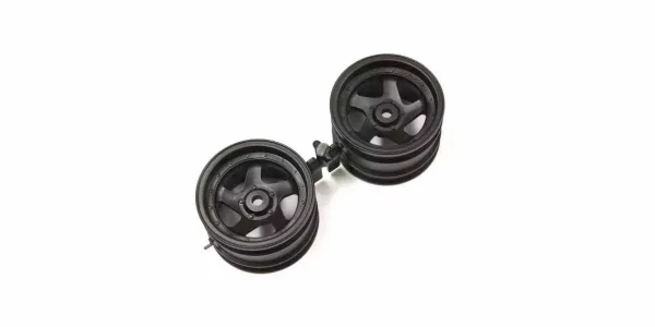 Kyosho Optima Black 1.7 inches 5 Spokes Wheel (2)
