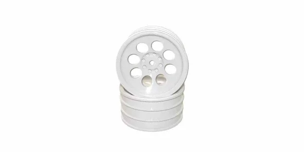 Kyosho Optima Mid Front Wheel 8 Holes White 50mm (2)