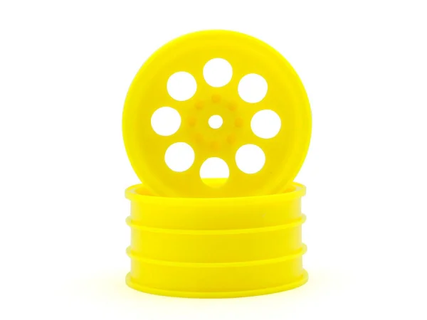 Kyosho Optima Mid Front Wheel 8 Holes Yellow 50mm (2) — image 1 of 3