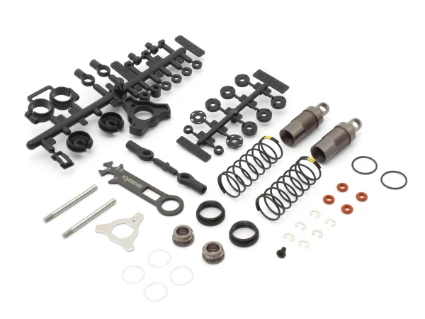 Front Shock set Kyosho Optima Mid (2) Gun Metal — image 1 of 2