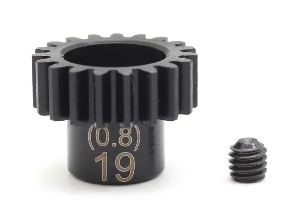 Pinion Gear 19 Teeth Kyosho 1:8 (Mod 0.8-D5.0) Steel — image 1 of 2