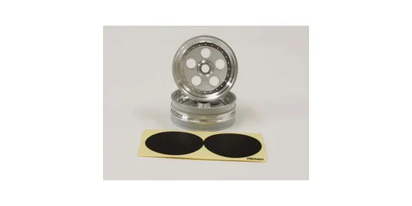 Front Wheel Kyosho Tomahawk (2) Chrome Satin 2.2 inch