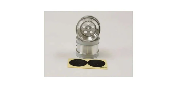 Rear Wheel 1.7 inches Satin Chromed (2) Kyosho Tomahawk