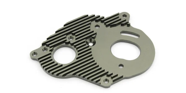 Kyosho CNC Motor Plate Ultima - Gun Metal — image 1 of 2