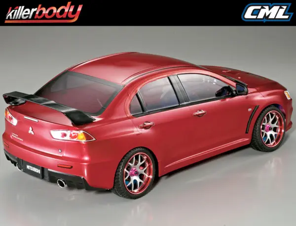 Killer Body Mitsubishi Lancer EVO X Clear Bodyshell - 190mm — image 9 of 9