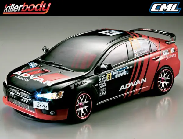 Killer Body Mitsubishi Lancer EVO X Clear Bodyshell - 190mm — image 8 of 9