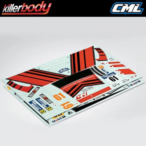 Killer Body Decal Sheet Mitsubishi Lancer Evolution X