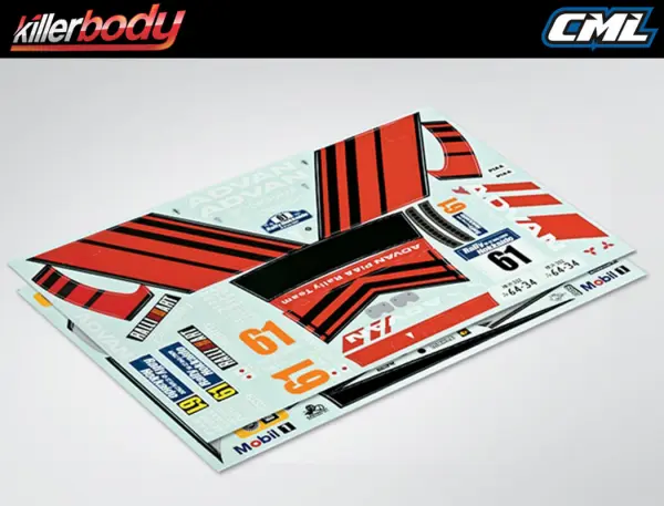 Killer Body Decal Sheet Mitsubishi Lancer Evolution X &mdash; image 5 of 5