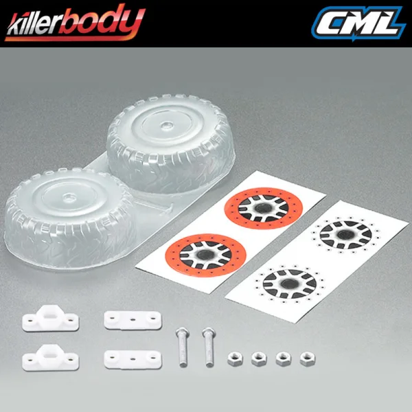 Killer Body Lexan Spare Tire For 1:10 Sct