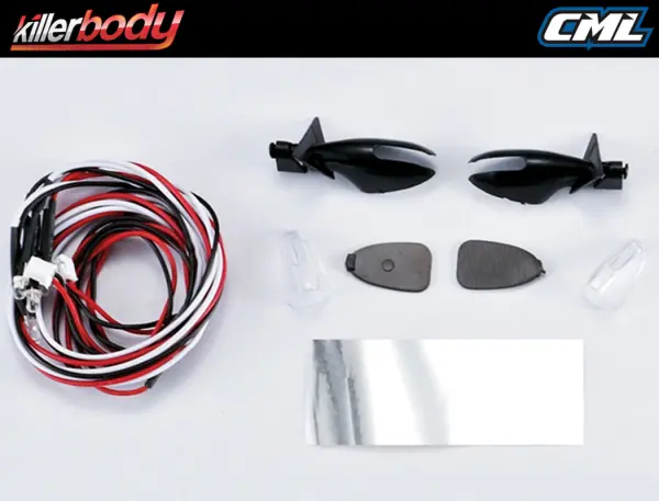 Killer Body Wing Mirror W/LED Unit Set — image 4 of 5