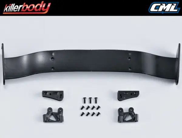Killer Body Moulded Rear Wing + Mounts For 1/7 — image 4 of 4