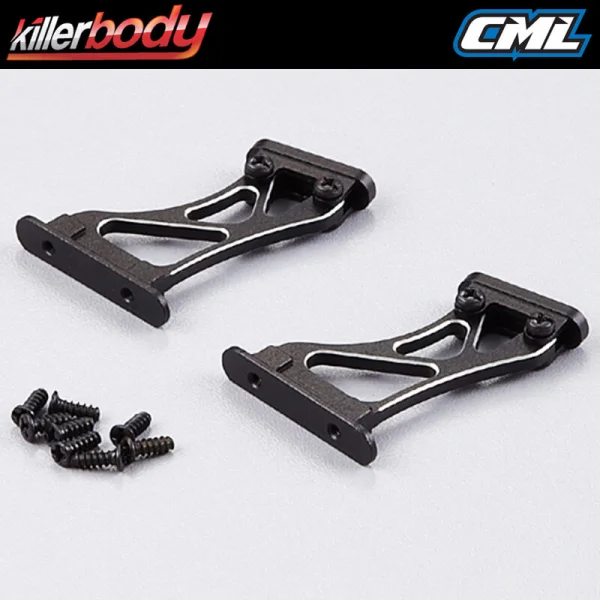 Killer Body Rear Wing Mount 1:10 High (CNC Aluminium)