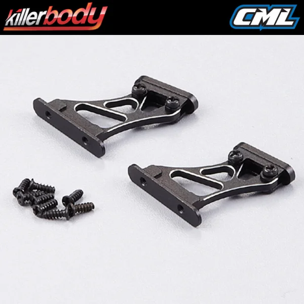 Killer Body Rear Wing Mount 1:10 High (CNC Aluminium)