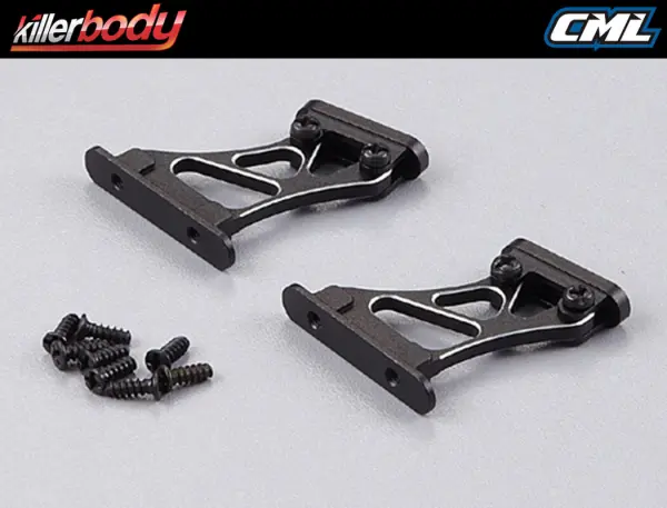 Killer Body Rear Wing Mount 1:10 High (CNC Aluminium) &mdash; image 5 of 5