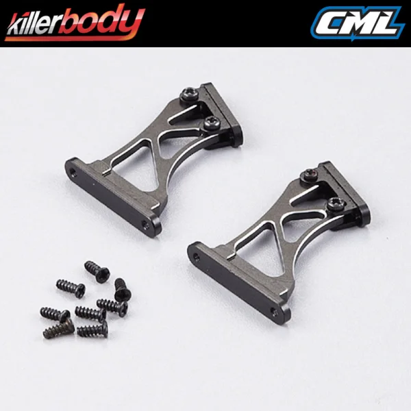 Killer Body Rear Wing Mount - High 1/7 (CNC Aluminium)