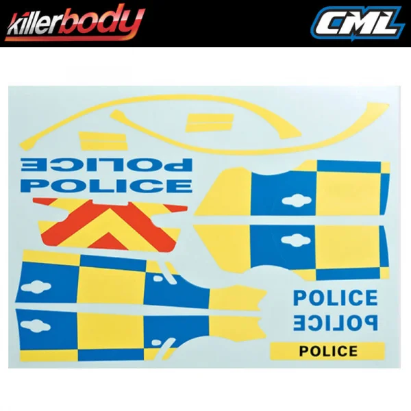 Killer Body Decal Sheet for Police Car
