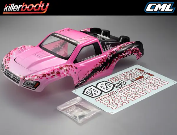 Killer Body SC Truck Finished Body Lady Flower Pattern — image 6 of 8