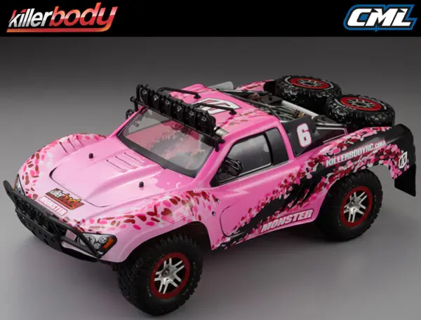 Killer Body SC Truck Finished Body Lady Flower Pattern — image 7 of 8