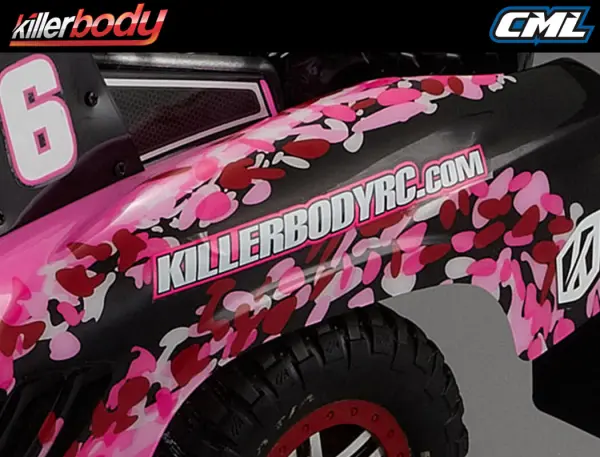 Killer Body SC Truck Finished Body Lady Flower Pattern — image 8 of 8